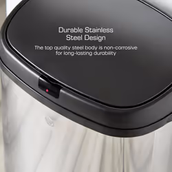 Swan Townhouse Round Sensor Bin with Hands-Free Opening Motion Sensor - Additional view 5