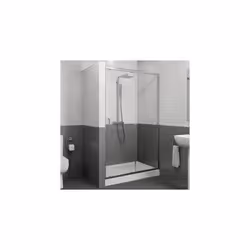 Sliding Shower Door 1100x760mm Easy Plumb Tray 8mm Safety Glass Bathroom Modern