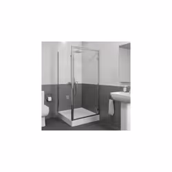 Hinged Shower Enclosure 800x800mm Easy Plumb Tray 8mm Glass Bathroom Modern
