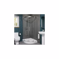 Frameless Quadrant Shower Enclosure 800mm Easy Plumb Tray 8mm Glass Bathroom