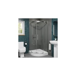 Frameless Quadrant Shower Enclosure 800mm Easy Plumb Tray 8mm Glass Bathroom
