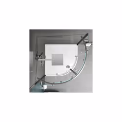 Frameless Quadrant Shower Enclosure 800mm Easy Plumb Tray 8mm Glass Bathroom