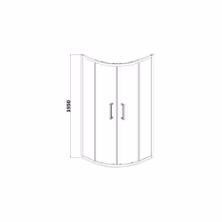 Quadrant Shower Enclosure 1000mm Easy Plumb Tray 8mm Glass Bathroom Modern
