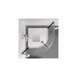 Quadrant Shower Enclosure 1000mm Easy Plumb Tray 8mm Glass Bathroom Modern