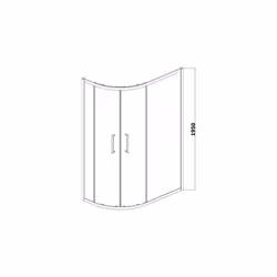 Offset Quadrant Shower Enclosure 900x760mm Easy Plumb Tray (Left Entry) 8mm Glass