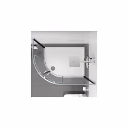 Offset Quadrant Shower Enclosure 900x760mm Easy Plumb Tray (Left Entry) 8mm Glass