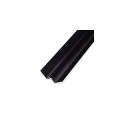 Starline Wall Panel Aluminium Internal Corner Trim Black 2.4m