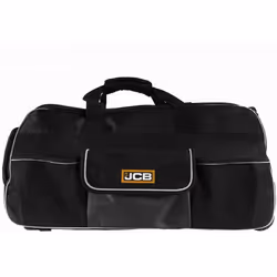 JCB - 26" Trolley Handled Kit Bag, Black - Water-Resistant PU Base - Retractable Trolley Handle - Max. Capacity of 90L - Stro ...
