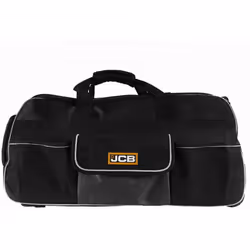 JCB - 26" Trolley Handled Kit Bag, Black - Water-Resistant PU Base - Retractable Trolley Handle - Max. Capacity of 90L - Strong...