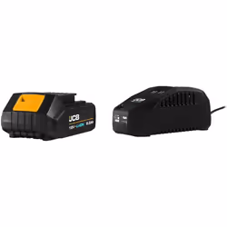 JCB - 18V 2.0Ah Rechargeable Lithium-ION Battery & 2.4A Fast Charger - JCB Power Tools - Lithium Battery - Rechargeable Batte ...