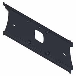 Unicol Universal Backplate, Wall plate, Black, 540 mm, 214 mm, 1 pc(s)