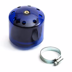 40mm Pitbike Air Filter Blue Performance Mushroom Straight & Cover