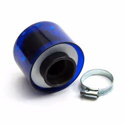 40mm Pitbike Air Filter Blue Performance Mushroom Straight & Cover