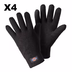 Dickies Thinsulate Knitted Cold Weather Gloves | Thinsulate Gloves - 4 Pair