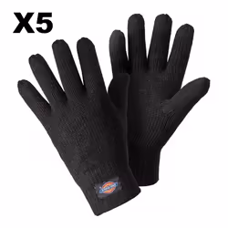 Dickies Thinsulate Knitted Cold Weather Gloves | Thinsulate Gloves - 5 Pair