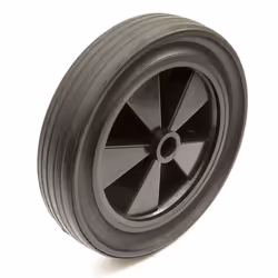 Heavy Duty 12 Inch Plastic Wheel Solid Rubber Tyre Puncture Proof Wheelbarrow