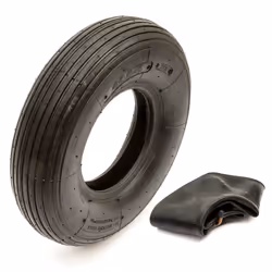 Tyre And Inner Tube 4.00-6 400x6 Ribbed 2 Ply Tread 6" Rim Sack Truck Cart