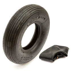 Tyre And Inner Tube 4.00-6 400x6 Ribbed 2 Ply Tread 6" Rim Mobility Scooter