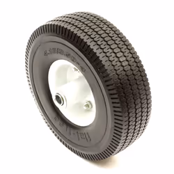 10 Inch PU Tyre Offset Metal Wheel 4.10/3.50-4 Solid Puncture Proof Sack Truck