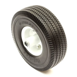 10 Inch PU Tyre Offset Metal Wheel 4.10/3.50-4 Solid Puncture Proof Sack Truck
