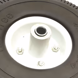 10 Inch PU Tyre Offset Metal Wheel 4.10/3.50-4 Solid Puncture Proof Sack Truck