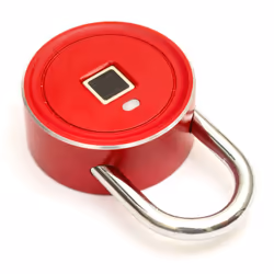 Smart Fingerprint Padlock Keyless Pad Lock - Red