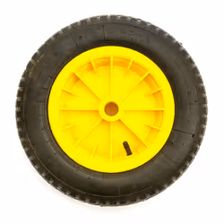 Yellow Wheel & 14 Inch 3.50-8 Pneumatic 2 Ply Tyre & Inner Tube Sack Truck