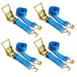 Heavy Duty Ratchet Straps 3m x 50mm Tie Down Secure Cargo 2000kg Van x4