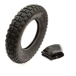 Heavy Duty Tyre & Inner Tube 4.00-8 6 Ply Knobbly Tread 400-8 Launch Trolley