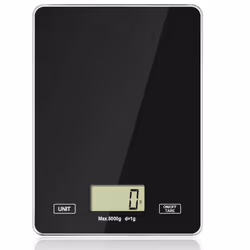 Digital Kitchen Scales LCD Electronic Display - Black