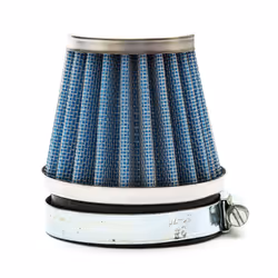 58mm 60mm Scooter Air Filter Straight Neck Blue Performance Moped