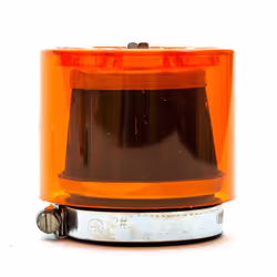 44mm Pitbike Air Filter Orange Performance Mushroom Straight Neck With Cover