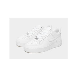 Nike Air Force 1 Low Junior Kids Shoes White Black - White, 4