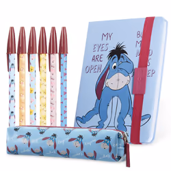 Pencil Case and Stationery Set Eeyore Winnie The Pooh The Mandalorian Minnie Mouse Mickey Mouse Notebook and Pen Set School S ...