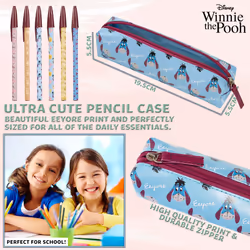 Pencil Case and Stationery Set Eeyore Winnie The Pooh The Mandalorian Minnie Mouse Mickey Mouse Notebook and Pen Set School Supplies Work Office Baby