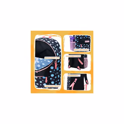 Backpack for Girls Stitch School Bags for Girls Black