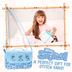 Stitch Bag for Girls, Lilo and Stitch Cross Body Bag (Blue)