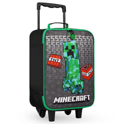 Minecraft Kids Suitcase for Boys and Girls Foldable Trolley Hand Lugga