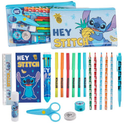 Stitch Pencil Case with Stationery for Girls Filled Pencil Case School Supplies Colouring Pencils Coloured Markers Notebook Stitch Gifts for Girls