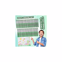Colouring Pencils Set for Kids 72 Pencils Colouring Box Creeper Design Colouring Set for Children Aged 3+ Official Merchandise Gifts for Boys