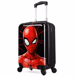 Marvel Carry On Suitcase for Kids Spiderman Cabin Bag with Wheels Lugg