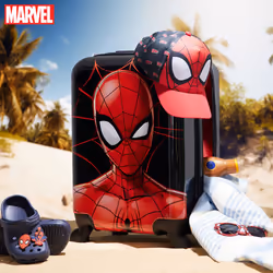 Marvel Carry On Suitcase for Kids Spiderman Cabin Bag with Wheels Lugg