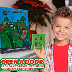 Minecraft Advent Calendar 2024 for Kids and Teenagers - Unique Boys Advent Calendar (Green)