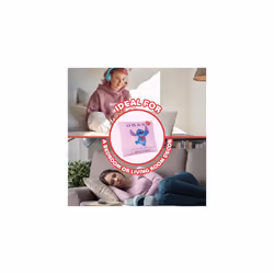Stitch Cushion Covers - Set of 2 Home Decor 50 x 30cm and 35 x 35cm Women Teenagers Kids Cushions - Stitch Gifts (Pink Stitch)