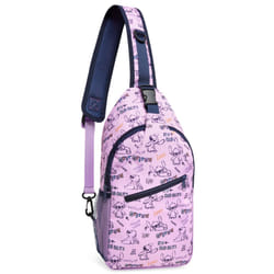Stitch Girls Crossbody Bag Adjustable Strap Zip Compartments Stitch Gifts