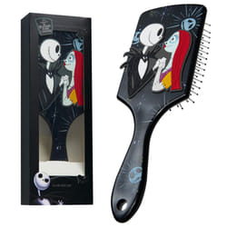 Disney Detangle Hair Brush for Women Teenagers Girls  Paddle Brush and Compact Mirror Set - Gifts for Girls (Black/Pink)
