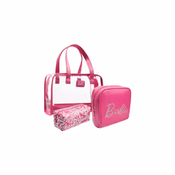 Toiletry Bags Set of 3, Zipped Wash Bag and Cosmetic Bag Holiday Essentials - Gifts for Her