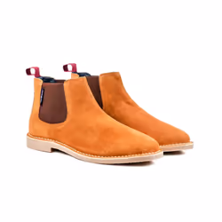 Ben Sherman Garcia Men's Suede Retro Smart Classic Slip-On Chelsea Ankle Boots - UK Size 10