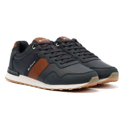 ) Ben Sherman Owen Retro Men's Tan/Navy Trainers - Brown, 8 (Adults'