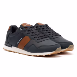 ) Ben Sherman Owen Retro Men's Tan/Navy Trainers - Brown, 9 (Adults'